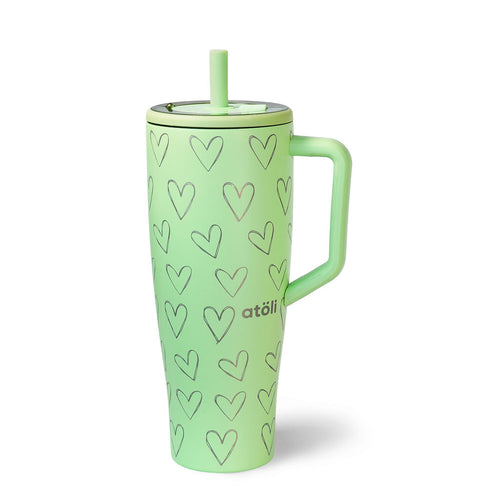 Velvet Hearts Neon Lime